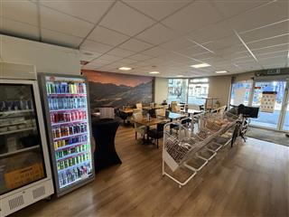 Overzicht van de winkel en verkoopruimte